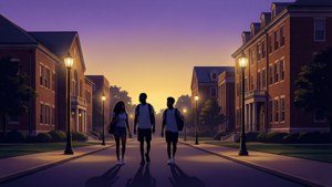 HBCU Dusk Silhouette