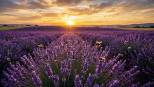 HDR Lavender Field