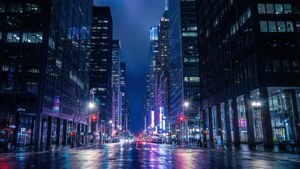 HDR Neon Cityscape