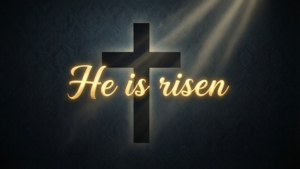 He Is Risen Cross