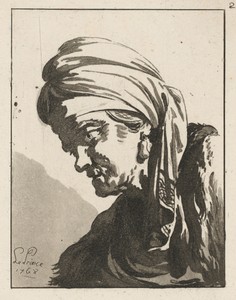 Head of a Drooping Old Woman