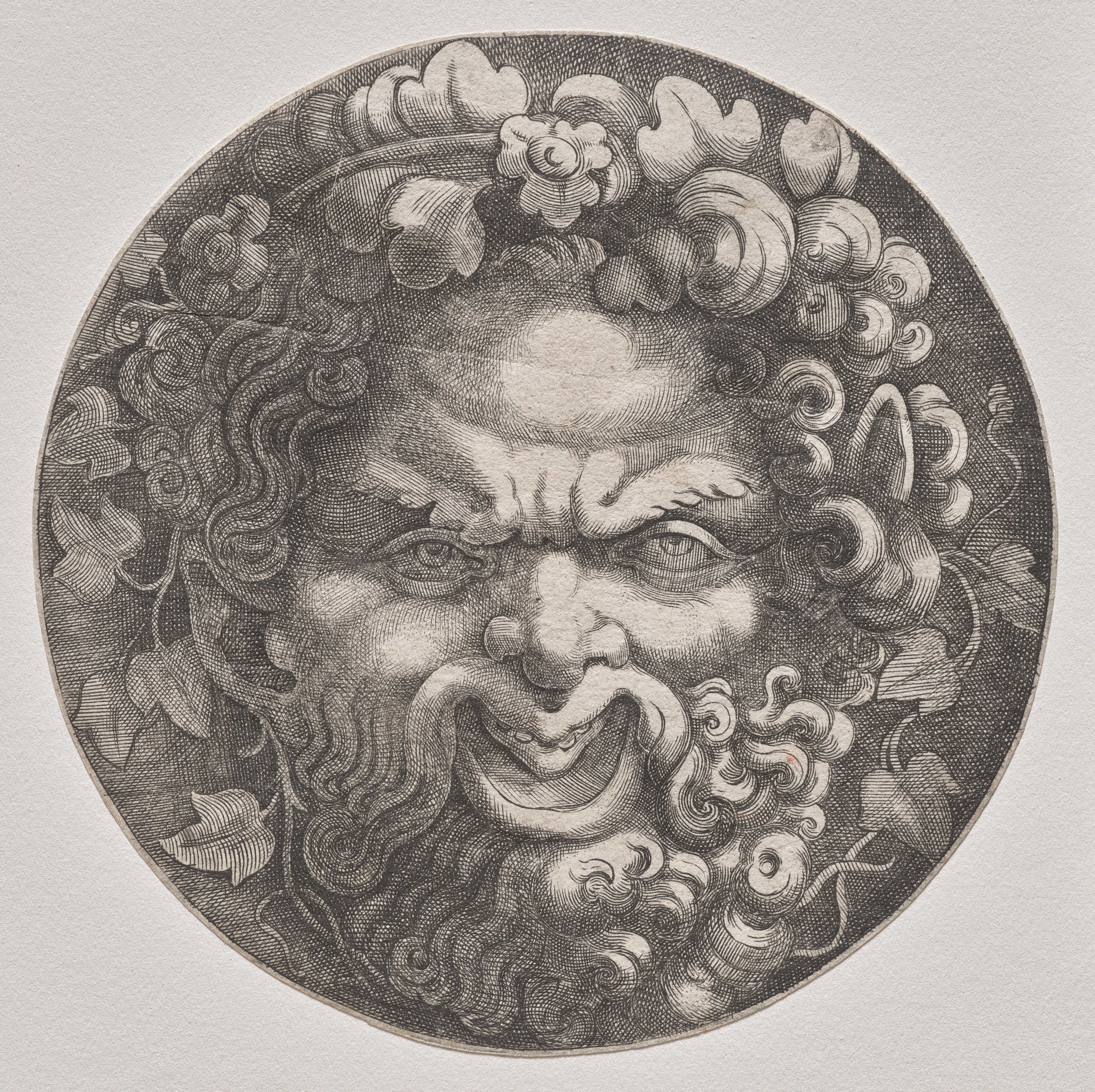 Head of Silenus by Giulio Romano