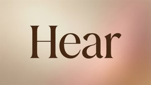 Hear Typography Minimal