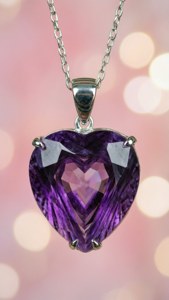 Heart Amethyst Pendant