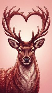 Heart Antler Reindeer