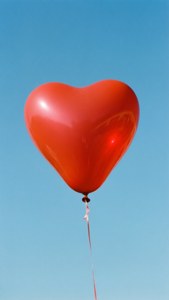 Heart Balloon Blue Sky