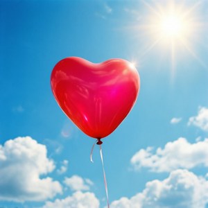 Heart Balloon Sky