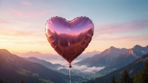 Heart Balloon Sunrise