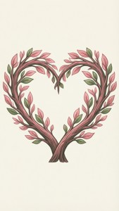 Heart Branches Love