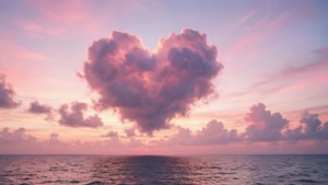 Heart Cloud Sunset