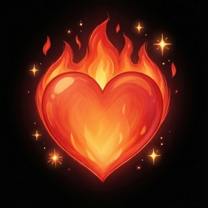 Heart Flame Love