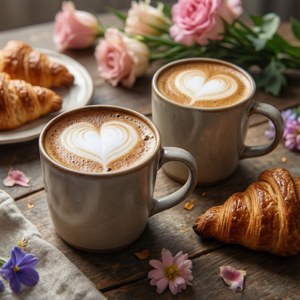 Heart Foam Coffee
