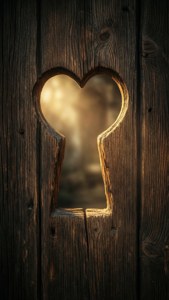 Heart Keyhole Door