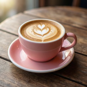 Heart Latte Morning