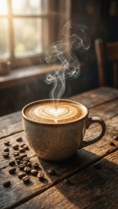 Heart Latte Morning