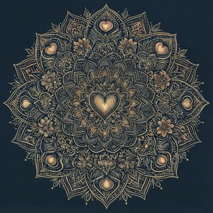 Heart Mandala Pattern