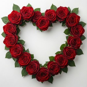 Heart Roses Frame