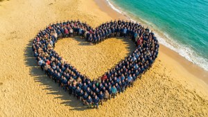 Heart Shape on Beach