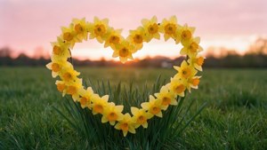 Heart-Shaped Daffodils