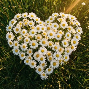 Heart Shaped Daisies