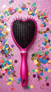 Heart-Shaped Party Brush