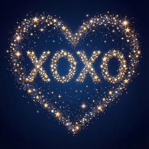 Heart Shaped XOXO