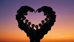 Heart Silhouette Sunset
