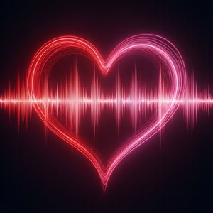 Heart Soundwave Neon