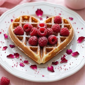 Heart Waffle Romance