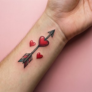 Heart Wrist Arrow
