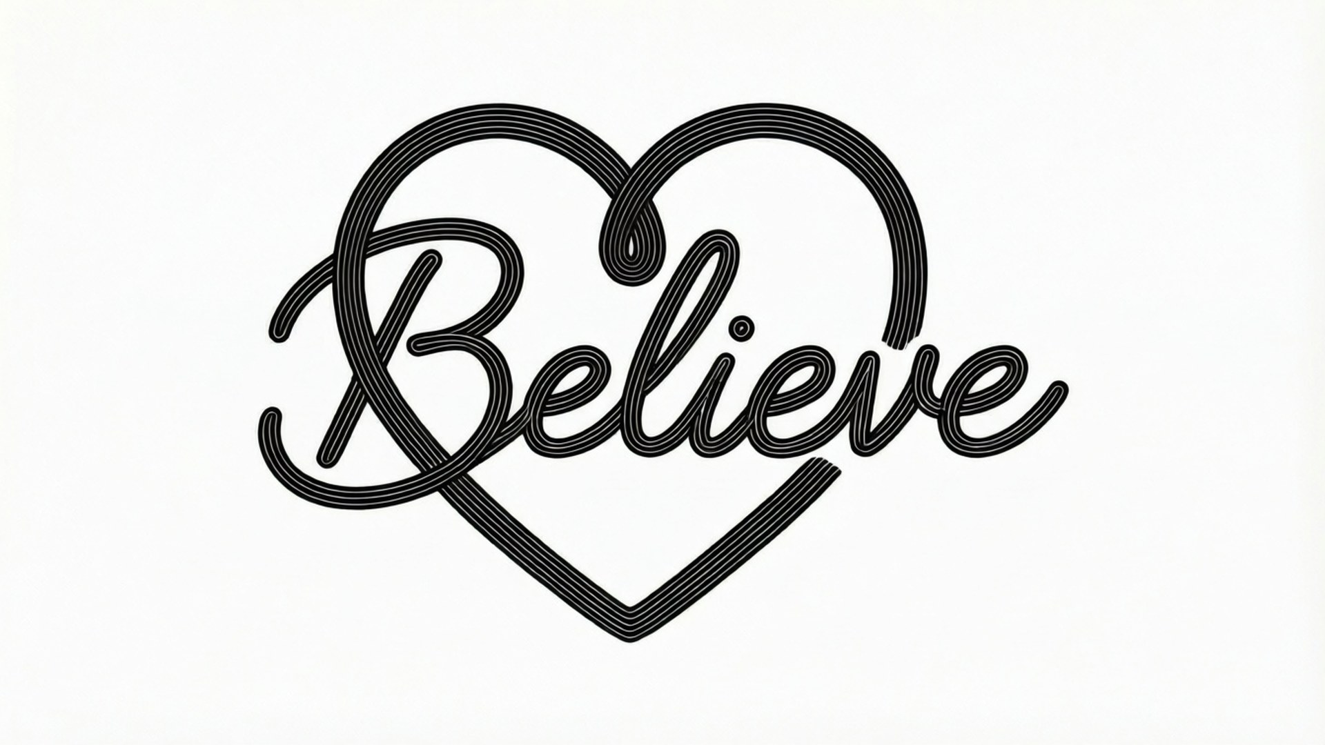 Heartline Belief by Wallpapers.art Studio