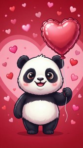 Hearts and Panda