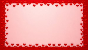 Hearts Red Border