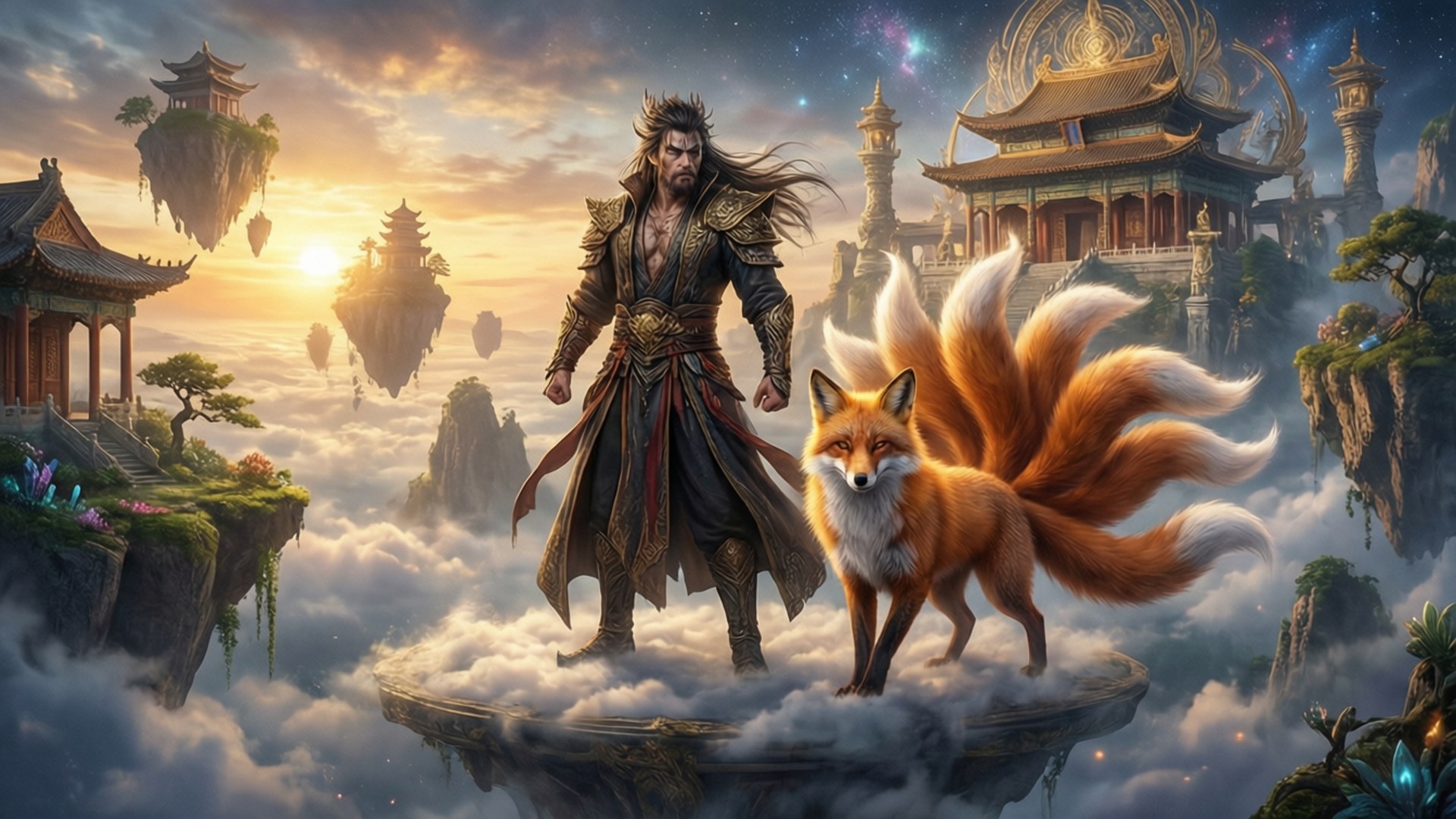 Heaven's Fox Companion by Wallpapers.art Studio