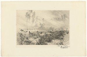 Heidelandschap met fazanten