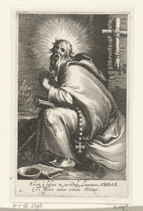 Heilige Abraham als kluizenaar