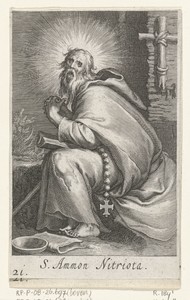 Heilige Ammonius de Grote als kluizenaar