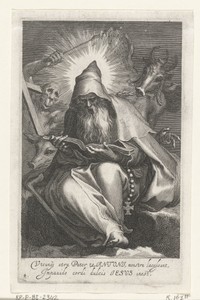 Heilige Antonius de Grote van Egypte als kluizenaar