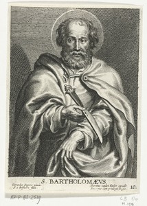 Heilige Bartolomeüs met dolk