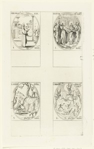 Heilige Benignus van Dijon, Christus met Maria en vele heiligen (Allerheiligen), Engelen trekken zielen de hemel in (Allerzielen), Heilige Hubertus van Luik (1-3 november)