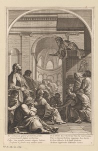 Heilige Bruno bij de preek van Raymond Diocrès