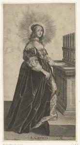 Heilige Cecilia met orgel