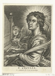 Heilige Cecilia met orgel