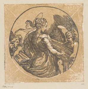 Heilige Cecilia musicerend