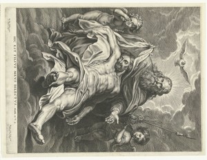 Heilige Drieëenheid en engelen met lijdenswerktuigen