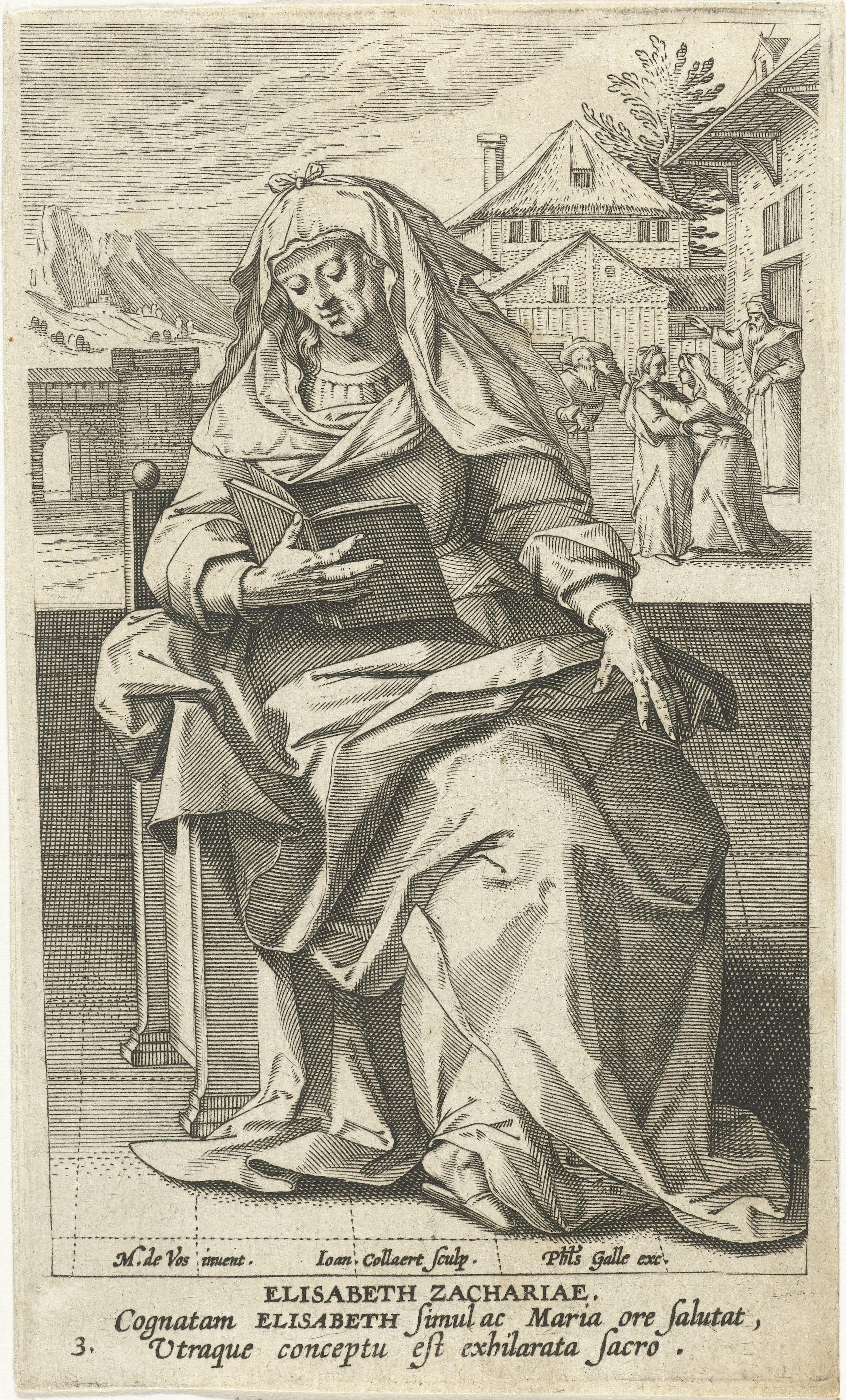 Heilige Elisabet by Jan Collaert (II)