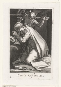 Heilige Euphrasia van Constantinopel als kluizenares