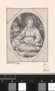 Heilige familie en een engel
