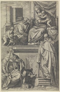 Heilige Familie met de heilige Catharina van Alexandrië en de heilige Antonius