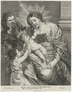 Heilige familie met Johannes de Doper als kind